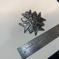 תליון עיטור צבאי בציפוי כסף או פליז מושחר (38)