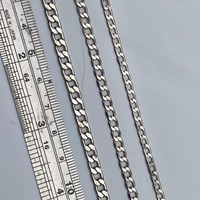 שרשרת גורמט פליז בציפוי ניקל 3 מידות (43)