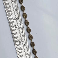 שרשרת פליז בעבודת יד ללא ציפוי