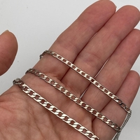 שרשרת גורמט פליז בציפוי ניקל 3 מידות (43)