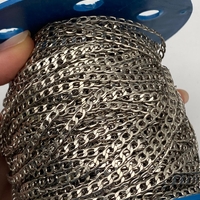 שרשרת גורמט פליז בציפוי ניקל 3 מידות (43)