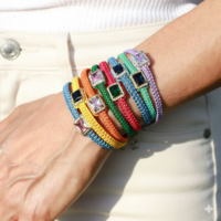 צמיד הוואנה - צהוב, כחול, זהב