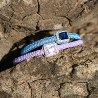 צמיד הוואנה - כחול, תכלת, כסף