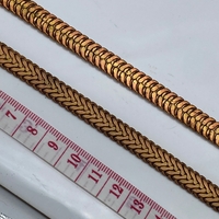 שרשרת פוקסטייל פליז רוחב 9 ממ ללא ציפוי (16)