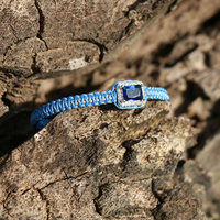 צמיד הוואנה - כחול, תכלת, כסף