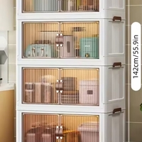 ארון אחסון מתקפל ומולטי-פונקציונלי