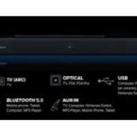 רמקולים CREATIVE STAGE V2 2.1 SOUNDBAR+SUBWOFER BT 5.0 160W ARC