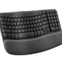 מקלדת ארגונומית אלחוטית LOGITECH LOGI Wave Keys
