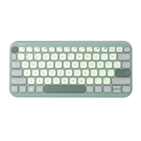 מקלדת אלחוטית ASUS Marshmallow Keyboard KW100 BT Green Tea