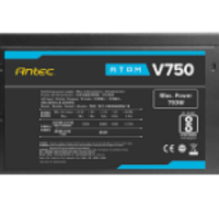 ספק כוח ANTEC ATOM V750 Active PFC 120MM silent fan non-mudular