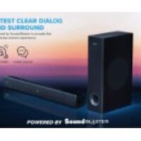 רמקולים CREATIVE STAGE V2 2.1 SOUNDBAR+SUBWOFER BT 5.0 160W ARC