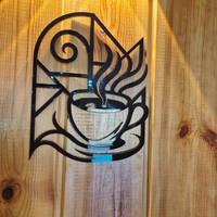 قهوة الصباح فن تجريدي