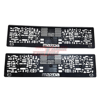 זוג מסגרות ללוחית רישוי עם סמל מאזדה