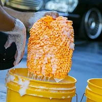 כפפת רחיצה היברידית דו צדדית Meguiar's Hybrid Wash Mitt X210200 (19x32 ס