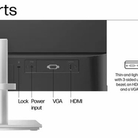 מסך מחשב HP 24'' 524SH FHD IPS VGA/HDMI/SILVER