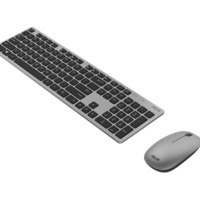מקלדת + עכבר אלחוטיים שחור כסוף ASUS W5000 Wireless Slim Black silver
