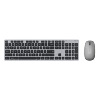 מקלדת + עכבר אלחוטיים שחור כסוף ASUS W5000 Wireless Slim Black silver
