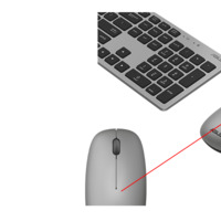 מקלדת + עכבר אלחוטיים שחור כסוף ASUS W5000 Wireless Slim Black silver