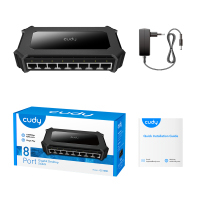 מתג CUDY 8 Port Gigabit Plastic Switch GS108