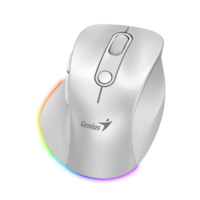 עכבר אלחוטי גיימינג נטען Genius Ergo 9000S PRO BT+WIFI WHITE