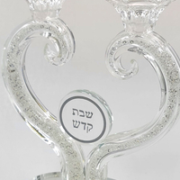פמוטים לב כסוף