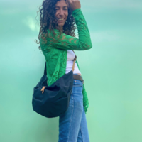 תיק סופי מייקו, תיק אלכסון, תיק צד נשים, תיק שק, תיק קנבס לאישה, תיק קנבס שחור, תיק מעוצב לנשים, תיק מעוצב,תיק גדול