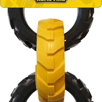 🛞 Tonka Rubber 3-Ring Tug Dog Toy – צעצוע משיכה חזק
