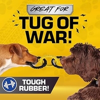 🛞 Tonka Rubber 3-Ring Tug Dog Toy – צעצוע משיכה חזק