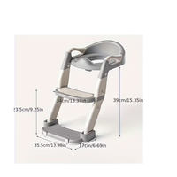 סיר גמילה מתקפל עם מדרגות – פתרון מושלם לתהליך הגמילה - אפור