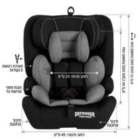 בוסטר רצועות ISOFIX דגם:PROTEGO בייבי מישל