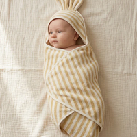 מגבת קפוצון שפן פסים צהוב L'ORENS