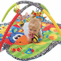 PlayGro אוניברסיטה לתינוק קליפ קלופ 3 ב 1 עם בובה מנגנת ושלל פעילויות