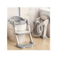 סיר גמילה מתקפל עם מדרגות – פתרון מושלם לתהליך הגמילה - אפור