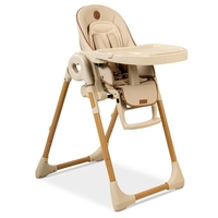 כסא אוכל לתינוק ולילד BÉBÉ דגם woody בז' עץ