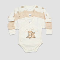 3 בגדי גוף מעטפת Bears אופוויט ומוקה טריקו לורנס
