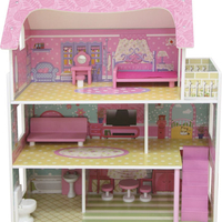 בית בובות מאובזר וילה 3 קומות דגם Dollhouse Mension TX1055Eמבית אינפניטי