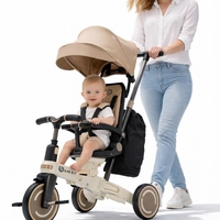 תלת אופן חדשי 5 ב1 דו כיווני מתקפל - מבית ביסמרט BSMART-מוקה
