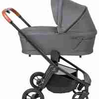 עגלת ספורטליין אקסל CIELO XL UNIQUE 2024 אפור ידית חומה SPORTLINE