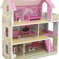 בית בובות מאובזר וילה 3 קומות דגם Dollhouse Mension TX1055Eמבית אינפניטי