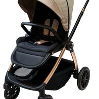 עגלת תינוק משולבת כולל אמבטיה וטיולון דגם Leona צבע בז'