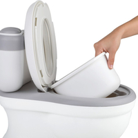 סיר גמילה בצורת אסלה עם קולות הורדת מים