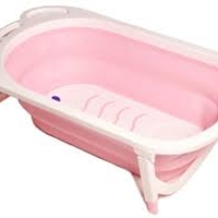 אמבטיית סיליקון מתקפלת + מעמד SUPER BABY+ כרית צפה