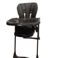 כסא אוכל לתינוק מגיל חצי שנה דגם ביסטרו צבע שחור INFNTI