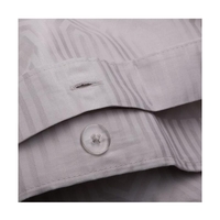 סט מצעים למיטה זוגית 100% כותנה סאטן דגם Ruby 160/200 אפור בהיר