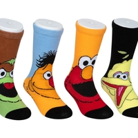 גרבי רחוב סומסום כותנה מעוצבים לילדים, 6 זוגות מידת one size שמתאימה למידות 24-34