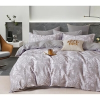 סט מצעים למיטה זוגית 100% כותנה סאטן 200 חוט דגם מאור 160/200