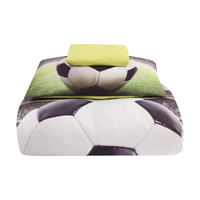 סט מצעים למיטה וחצי 100% כותנה כדורגל לילדים ונוער 120/200