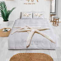 סט מצעים למיטה זוגית כוכב ים 160/200