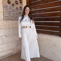 שמלה לוריס - לבן