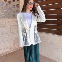 ג'קט תחרה מיכאלה - לבן